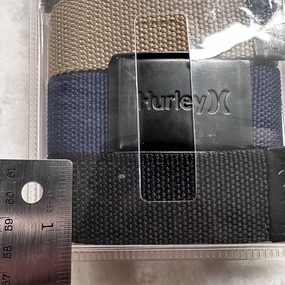 Hurley 3 pack web belt - NWT - Picture 7 of 8